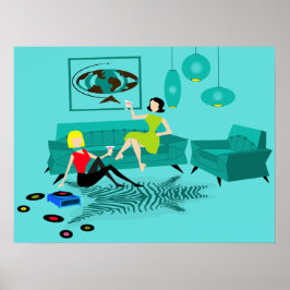 Retro GIrls' Natt i Poster läge