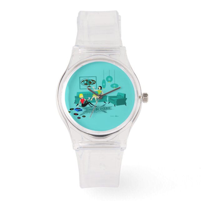 Retro Girl's Night in Watch Armbandsur (Framsida)