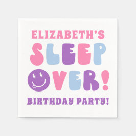 Retro Girls sover över Party Pappersservett