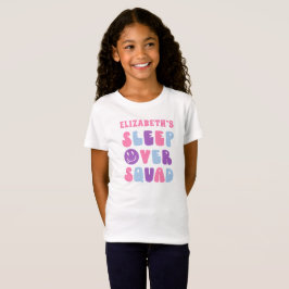 Retro Girls viloläge över kvadratisk Födelsedagsfe T Shirt