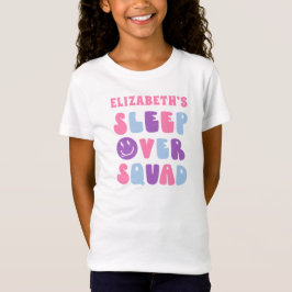 Retro Girls viloläge över kvadratisk Födelsedagsfe T Shirt