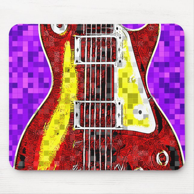 Retro gitarr musmatta (Framsidan)
