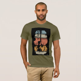 Retro gitarrljud musiker t-shirt