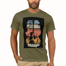 Retro gitarrljud musiker t-shirt