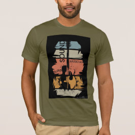 Retro gitarrljud musiker t-shirt