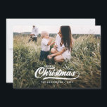 Retro glad Christmas. för vintage Julkort<br><div class="desc">Retro god jul för vintage med hand plockadesprigs. Ändra färgen för att skräddarsy. Del av en samling.</div>
