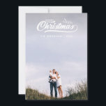 Retro glad Christmas. för vintage Julkort<br><div class="desc">Retro god jul för vintage med hand plockadesprigs. Ändra färgen för att skräddarsy. Del av en samling.</div>