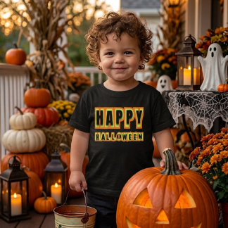 Retro Glad Halloween Skräckig Säsong Småbarn Tröja