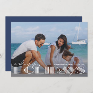 Retro Glad helg Typography-jul Julkort