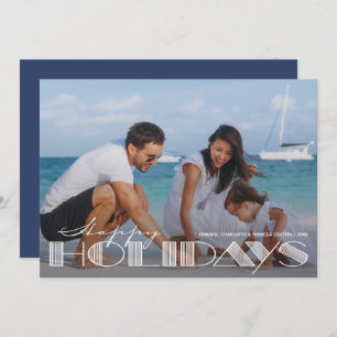 Retro Glad helg Typography-jul Julkort