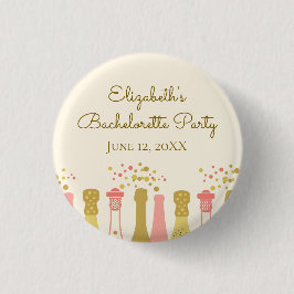 Retro Glam 1960-talets Champagne Möhippa Fest Knapp