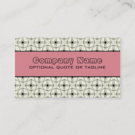 Retro Glam Affärskort, Rosa Visitkort