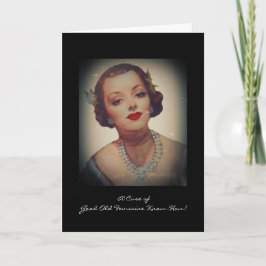 Retro Glam Girl Lipstick Kort