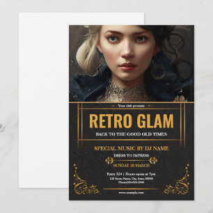 Retro Glam Party Flyer Mall