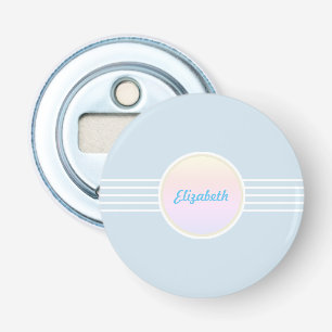 Retro Glam Personlig Ice Blue och Opal Flasköppnare