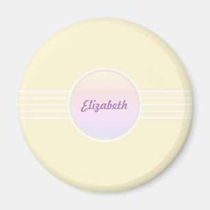 Retro Glam Personlig Shimmering Guld och Opal Magnet