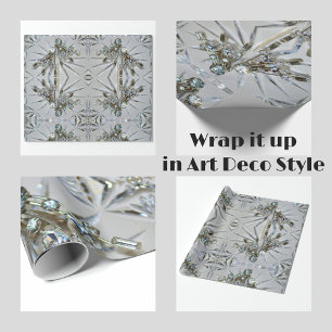 Retro Glam Rhinestones Elegant Presentpapper