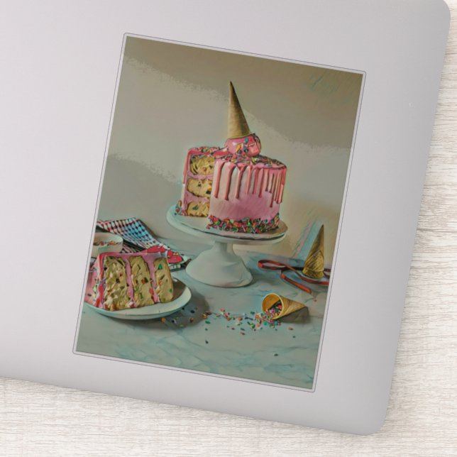 Retro glass popsicle klistermärken (Detalj)