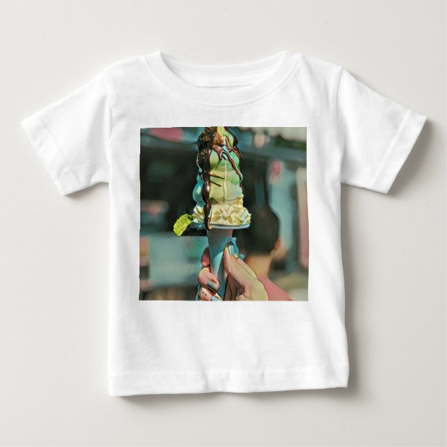 Retro glass popsicle t shirt (Framsida)