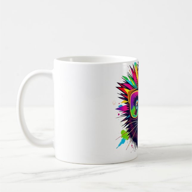 Retro Glass Porcupine Tee Kaffemugg (Vänster)
