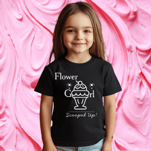 Retro Glassblommflicka Upplockad Matchande T Shirt