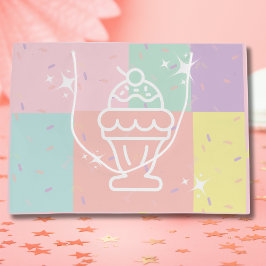 Retro Glassigt Pålägg Tillsatspresentpåse