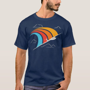 Retro Glider Pilot Soaring Flygplan Aviator T Shirt
