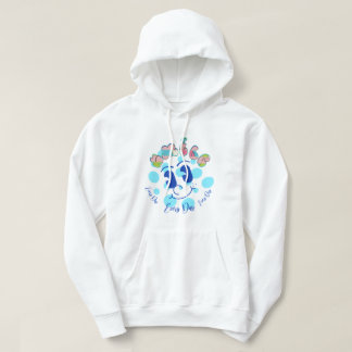 Retro Glitch Estetik Tungvikt Hoodie