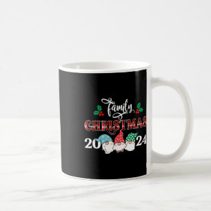 Retro Gnome Familj Jul Röda Karotröja Pyjamas Gro Kaffemugg