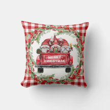 Retro Gnomes jul Buffalo Red Lastbil Helgdag