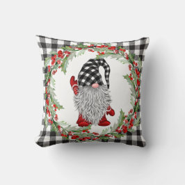 Retro Gnomes jul Holly Berry Wandan Helgdag Kudde