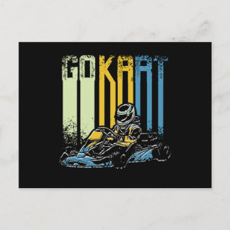 Retro Go Kart Vykort