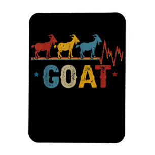 Retro Goat Heart Tee Julafton Valentines day Gift Magnet