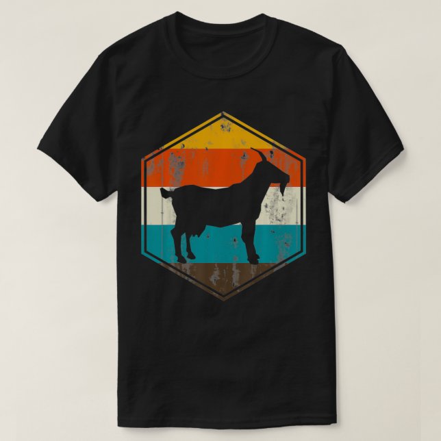 Retro Goat T Shirt (Design framsida)