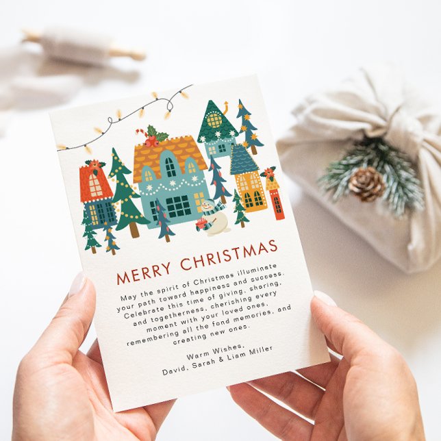 Retro God jul Helgdag-kort Julkort (Skapare uppladdad)