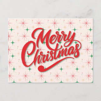 Retro God Jul Julkort Helg Vykort