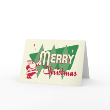 Retro God jul julkort