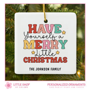 Retro God Jul-liten julbild Julgransprydnad Keramik