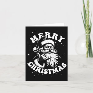 Retro God jul Santa Shaka Hawaiian Surfa Sk Kort