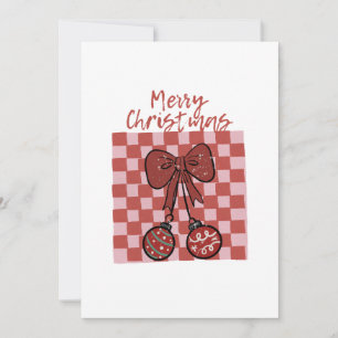 Retro God Jul Slinga och Prydnadsdesign Inbjudningar