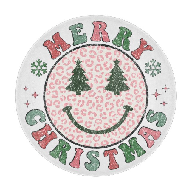 Retro God jul Smile ansikte (Framsidan)