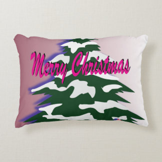 Retro God jul Träd, festsäsong Prydnadskudde