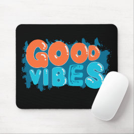 Retro Goda Vibrationer Endast Typografi Musmattor