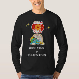 Retro Goda Vibrationer Jord Karaktär T Shirt