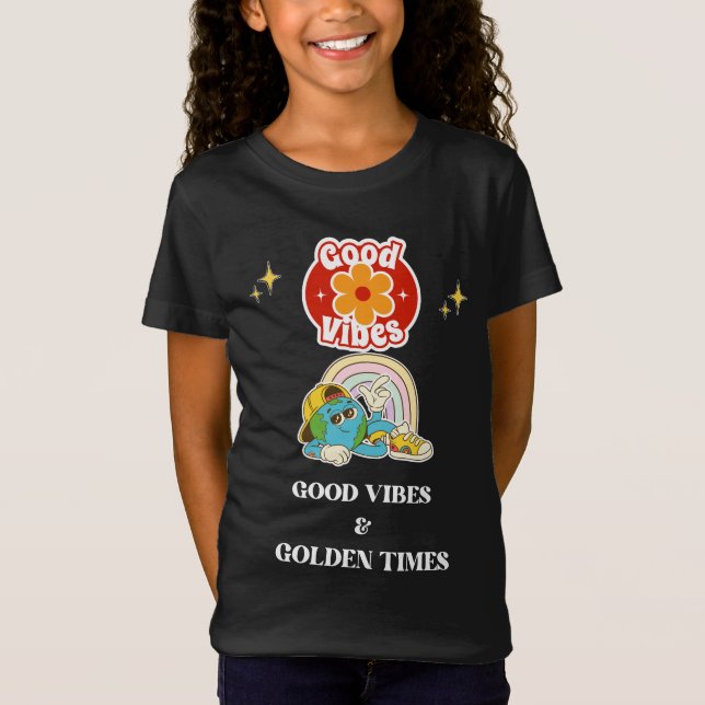 Retro Goda Vibrationer Jord Karaktär T Shirt (Framsida)