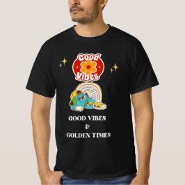Retro Goda Vibrationer Jord Karaktär T Shirt