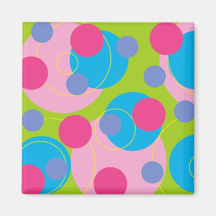Retro godisrosamagnet magnet