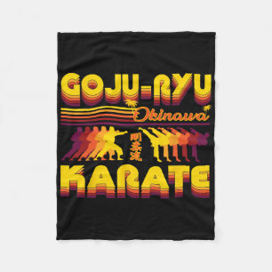 Retro Goju-ryu Karate design, sommarkonfektion för Fleecefilt