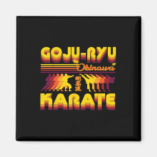 Retro Goju-ryu Karate design, sommarkonfektion för Magnet