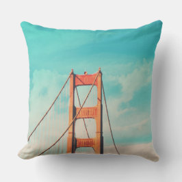 Retro Golden Gate San Francisco Utomhusdynor Utomhuskudde